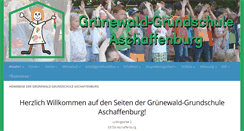 Desktop Screenshot of gruenewaldschule.de