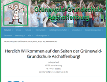Tablet Screenshot of gruenewaldschule.de